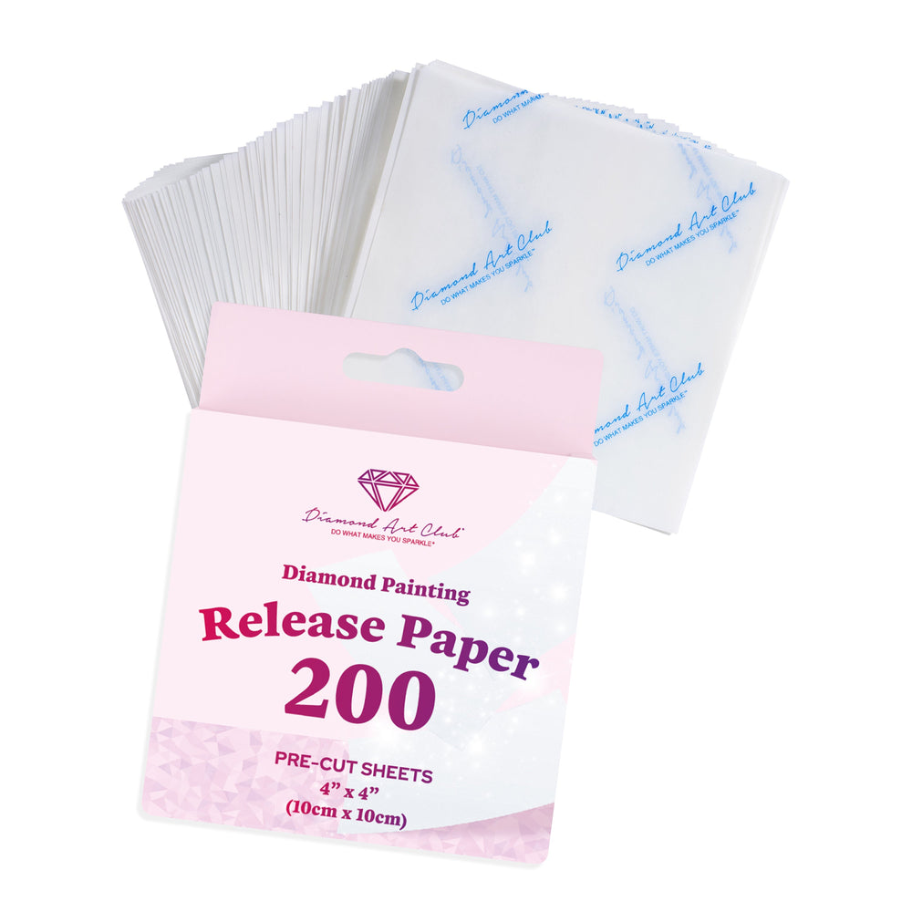 200 Sheets Double-Sided Diamond Painting Release Paper Squares U0