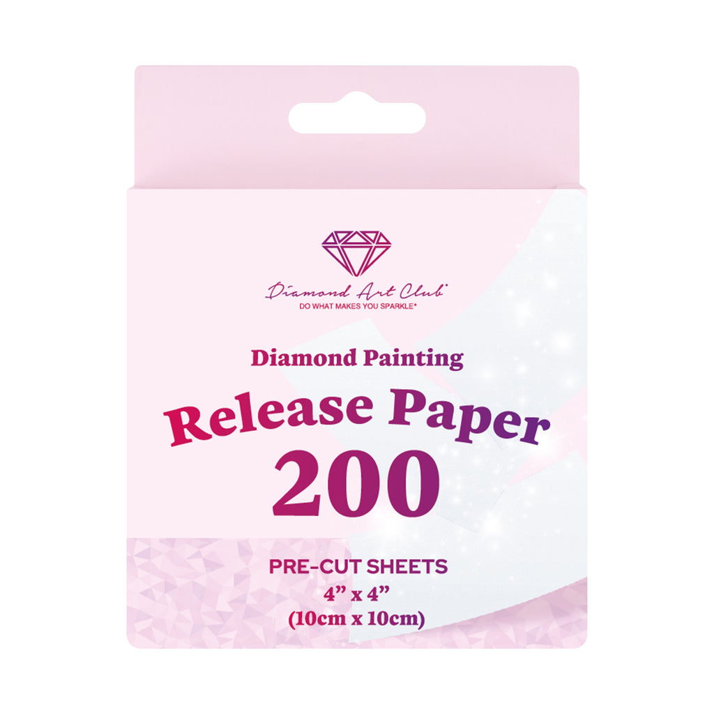 200 Sheets Double-Sided Diamond Painting Release Paper Squares U0