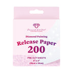 200 Sheets Double-Sided Diamond Painting Release Paper Squares U0