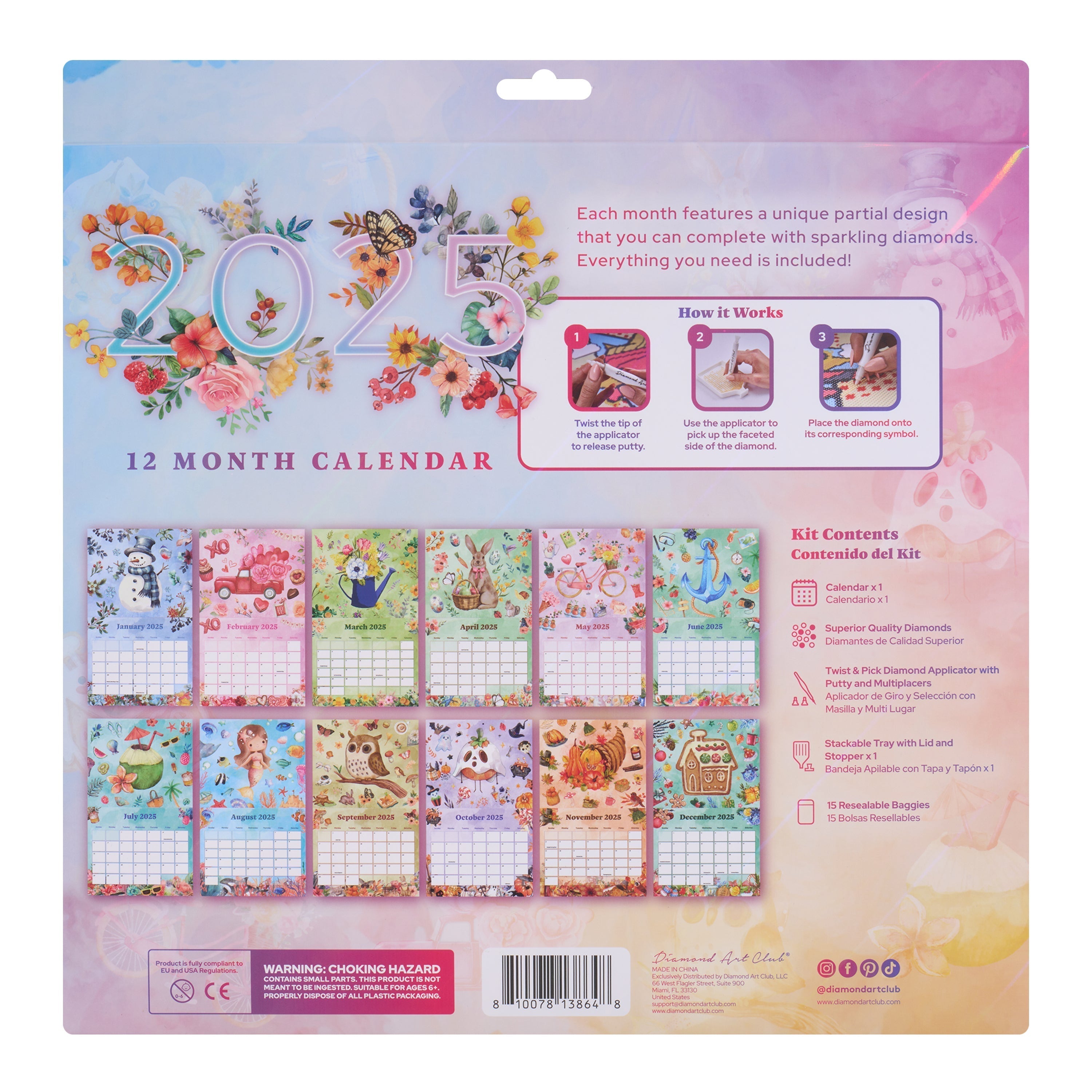 2025 Diamond Painting Calendar B0