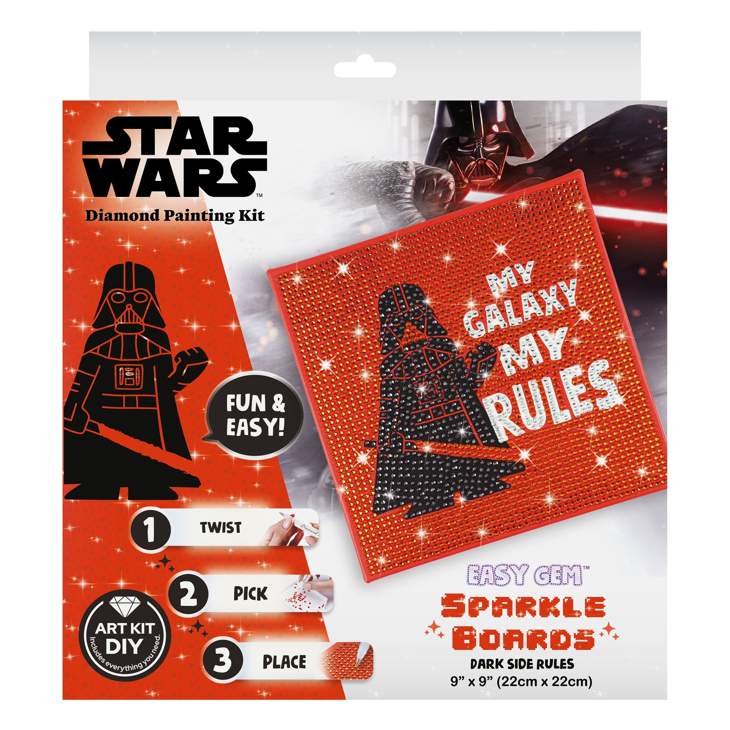 Dark Side Rules (Darth Vader) - Easy Gem™ Sparkle Boards F5