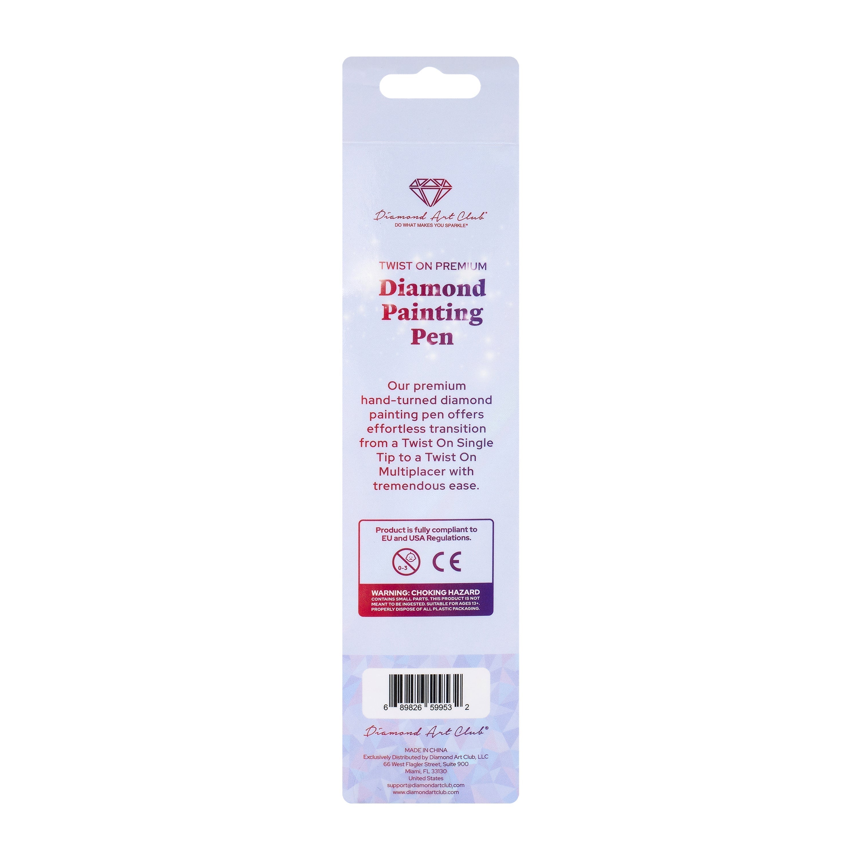 Twist-On Dual-Threaded Premium Drill Pen – Blooming Rosette Swirl A7