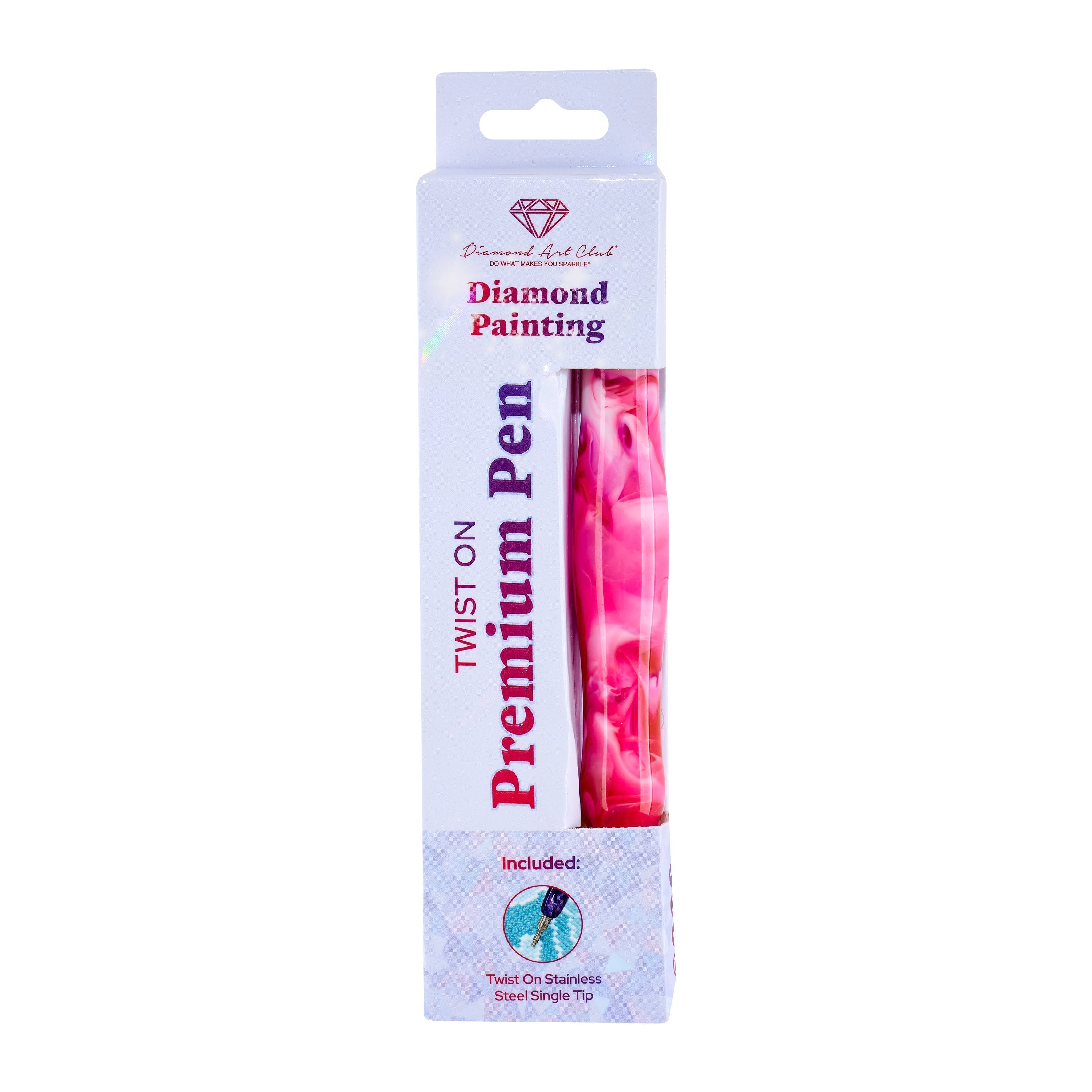Twist-On Dual-Threaded Premium Drill Pen – Blooming Rosette Swirl A7