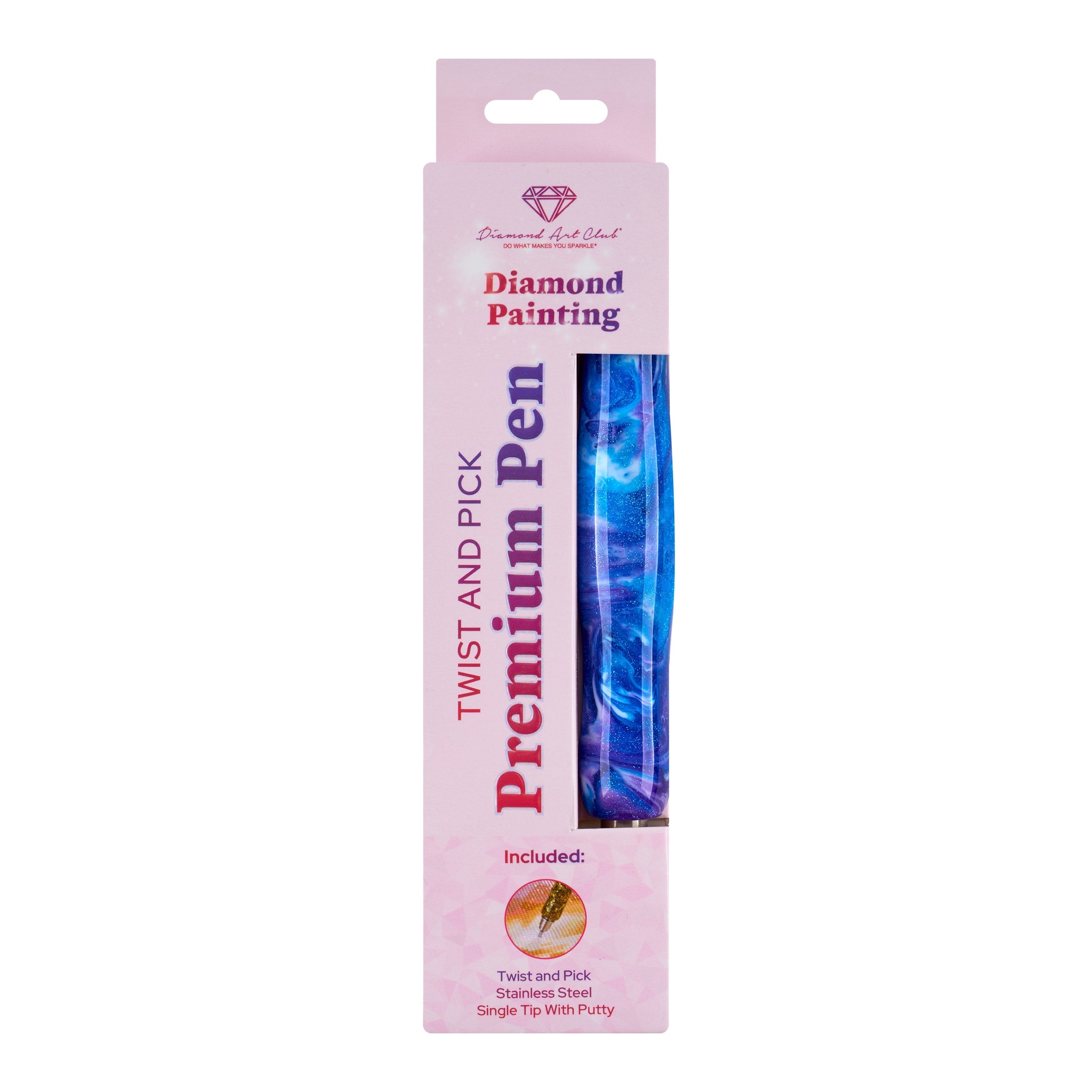 Twist And Pick Premium Pen - Cyan Calypso Swirl L6