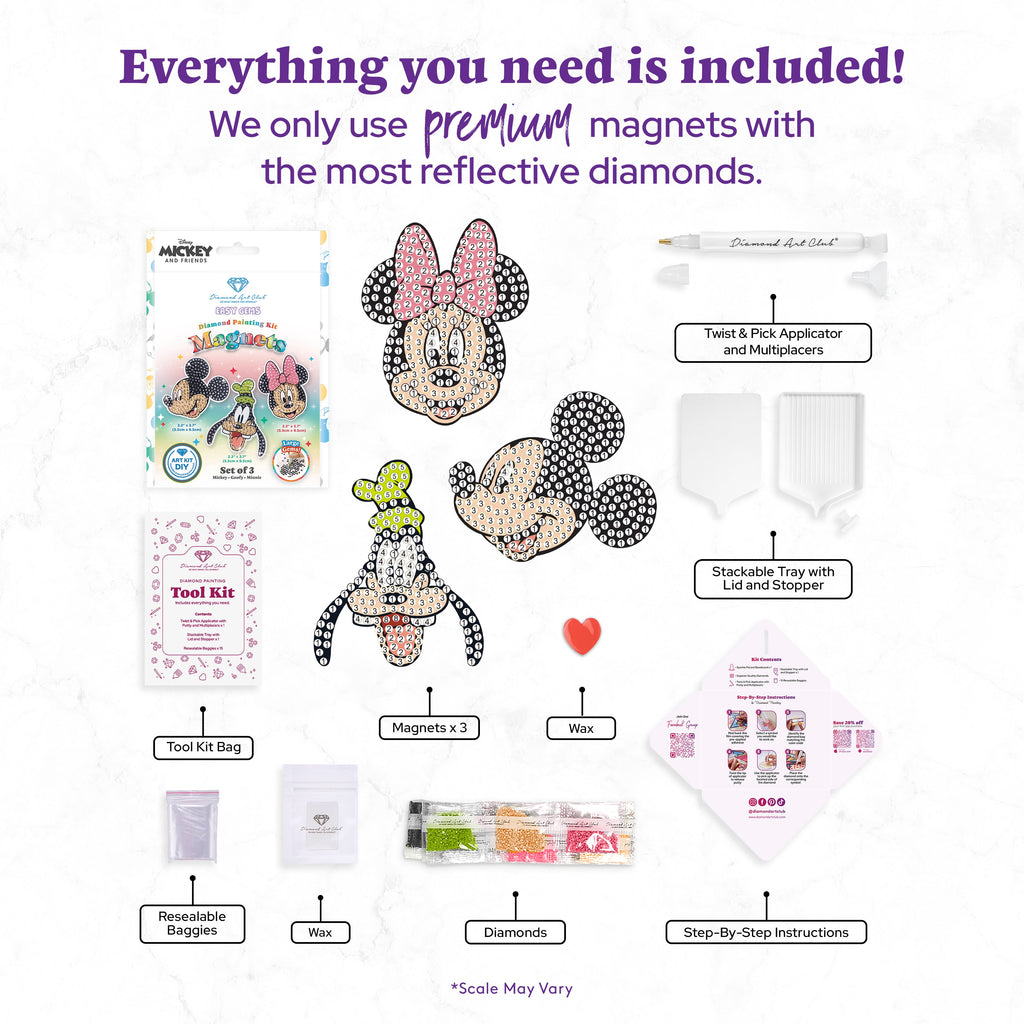 Easy Gem™ Magnets - Mickey and Friends™ (Set of 3) K4