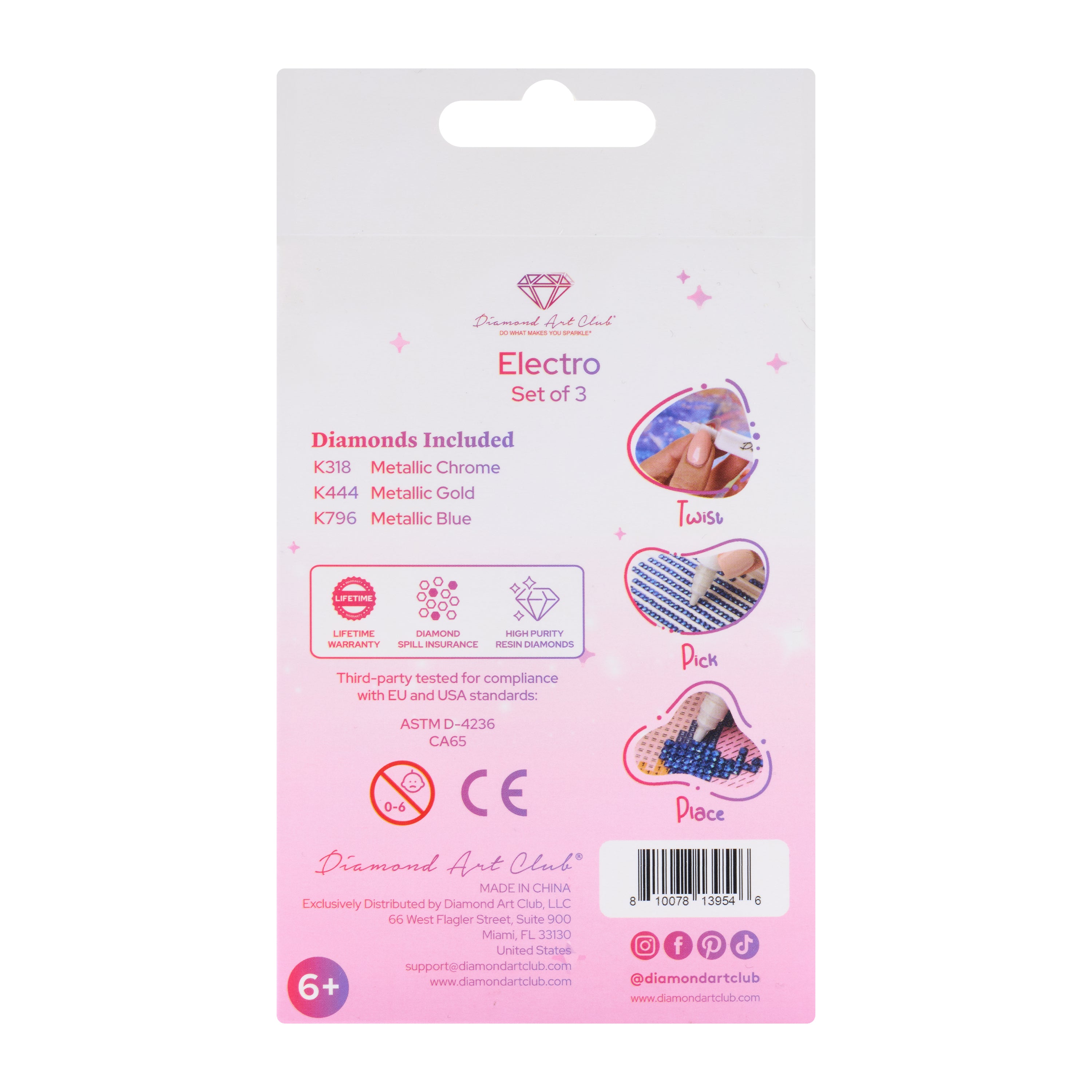 Electro Diamond® - Square (Set of 3) K3