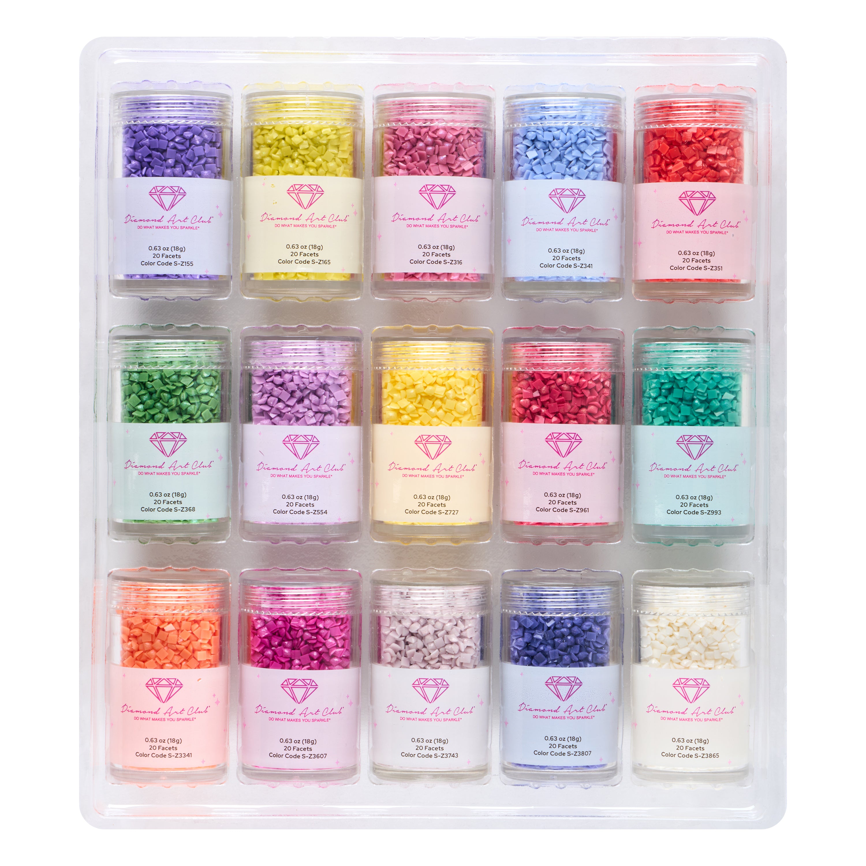 Fairy Dust® - Muted Rainbow Square (Set of 15) D8