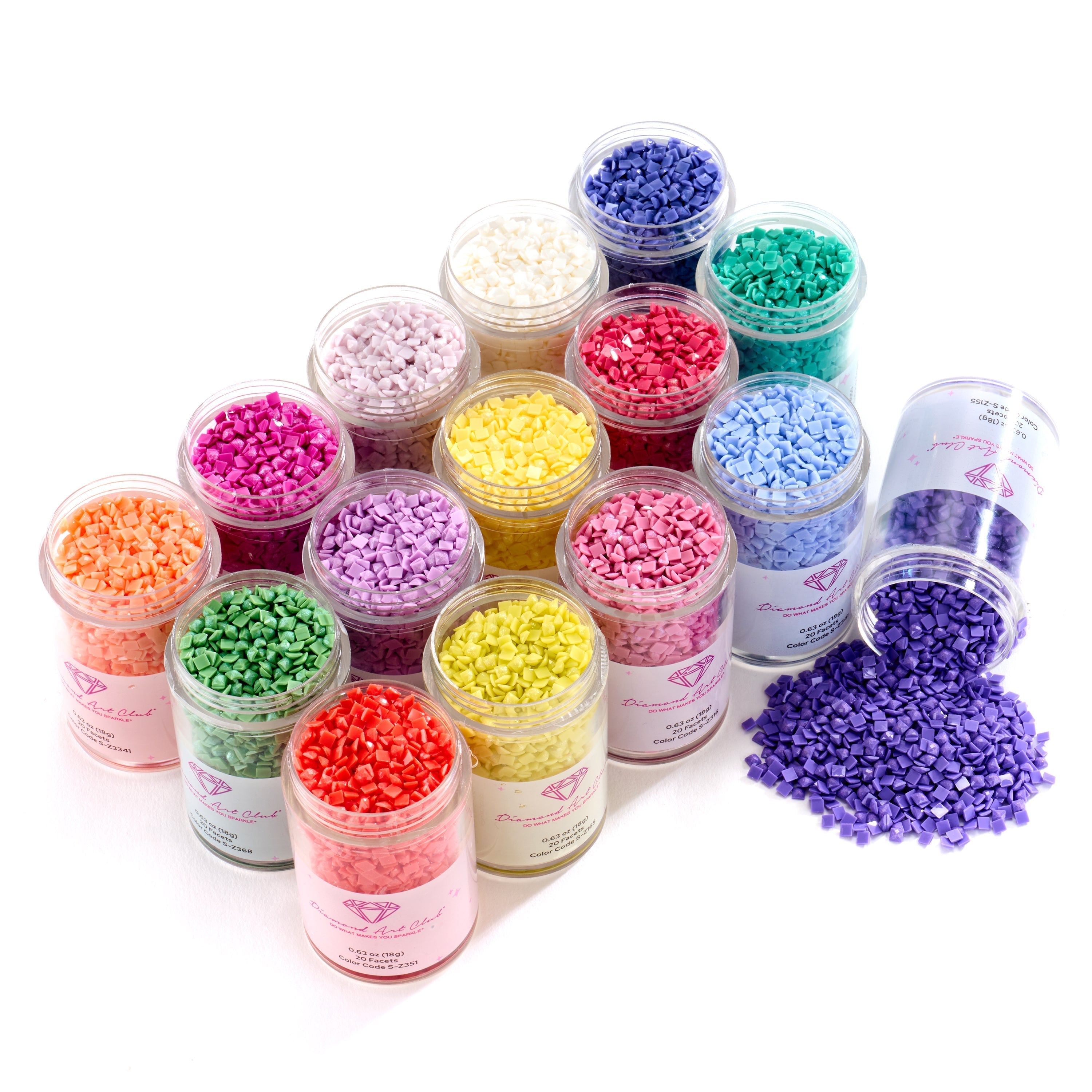 Fairy Dust® - Muted Rainbow Square (Set of 15) D8