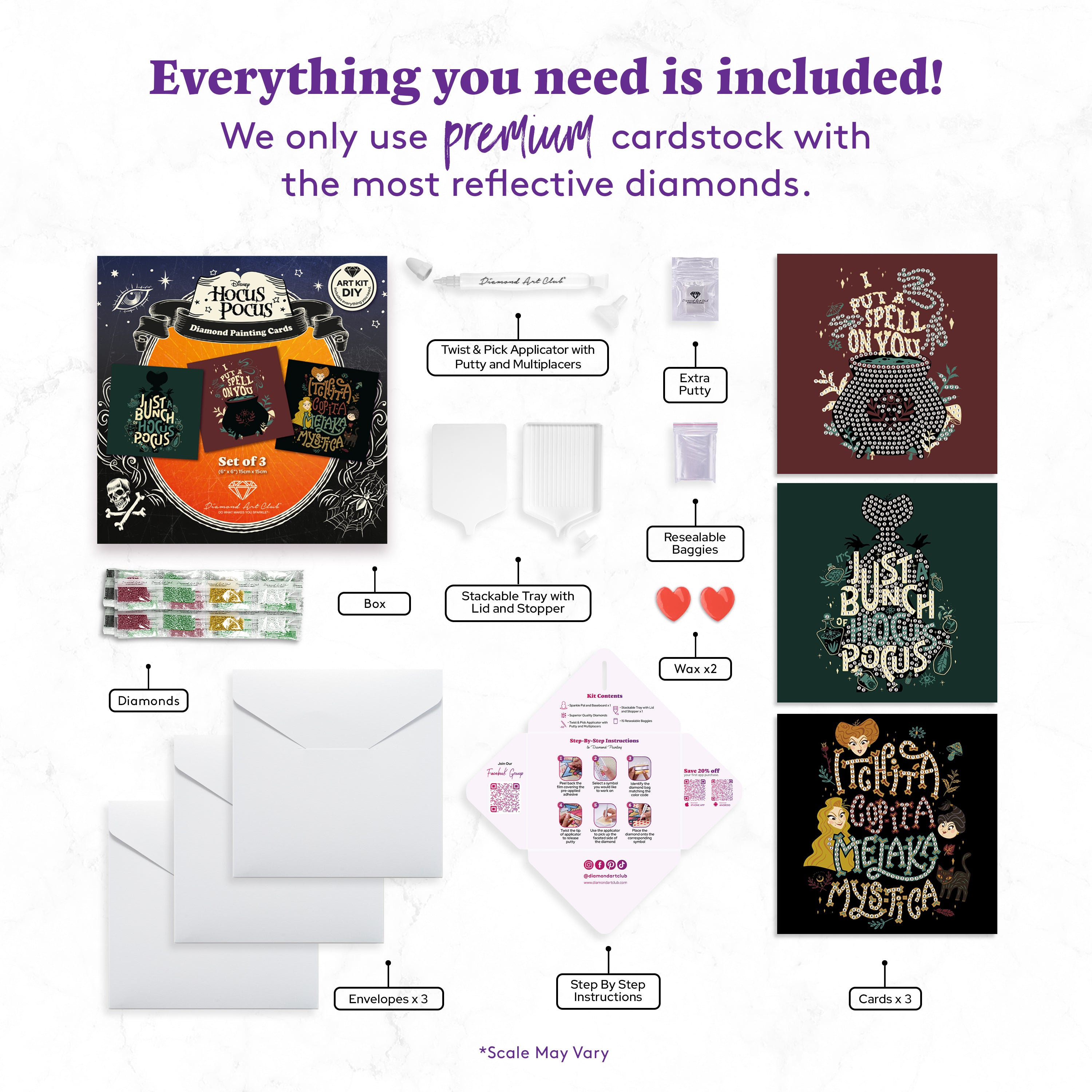 Hocus Pocus™ DIY Cards (Set of 3) M4