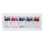 Iridescent - Jewel Tones Square  (Set of 5) F5