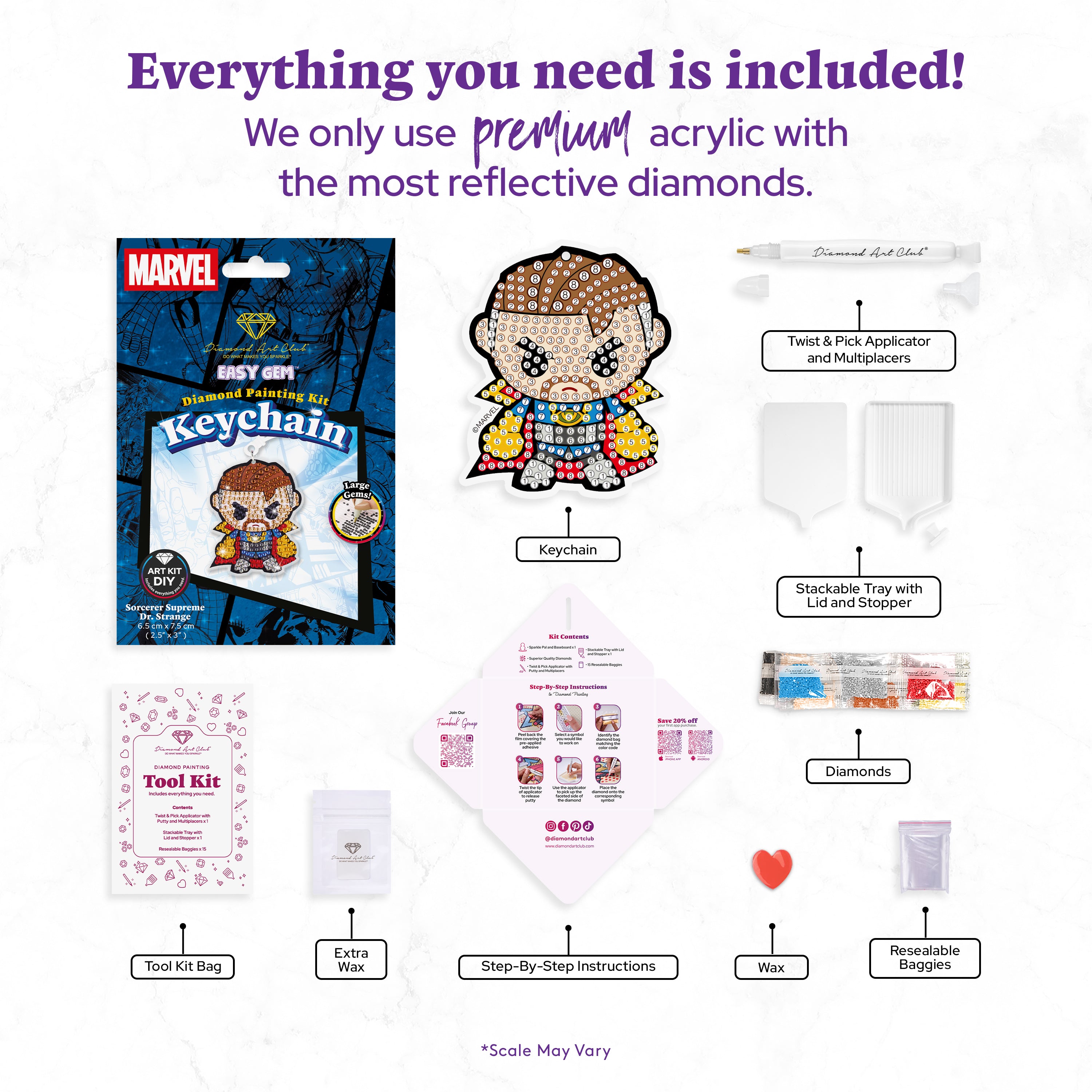 Easy Gem™ Keychain - Sorcerer Supreme Dr. Strange™ A7