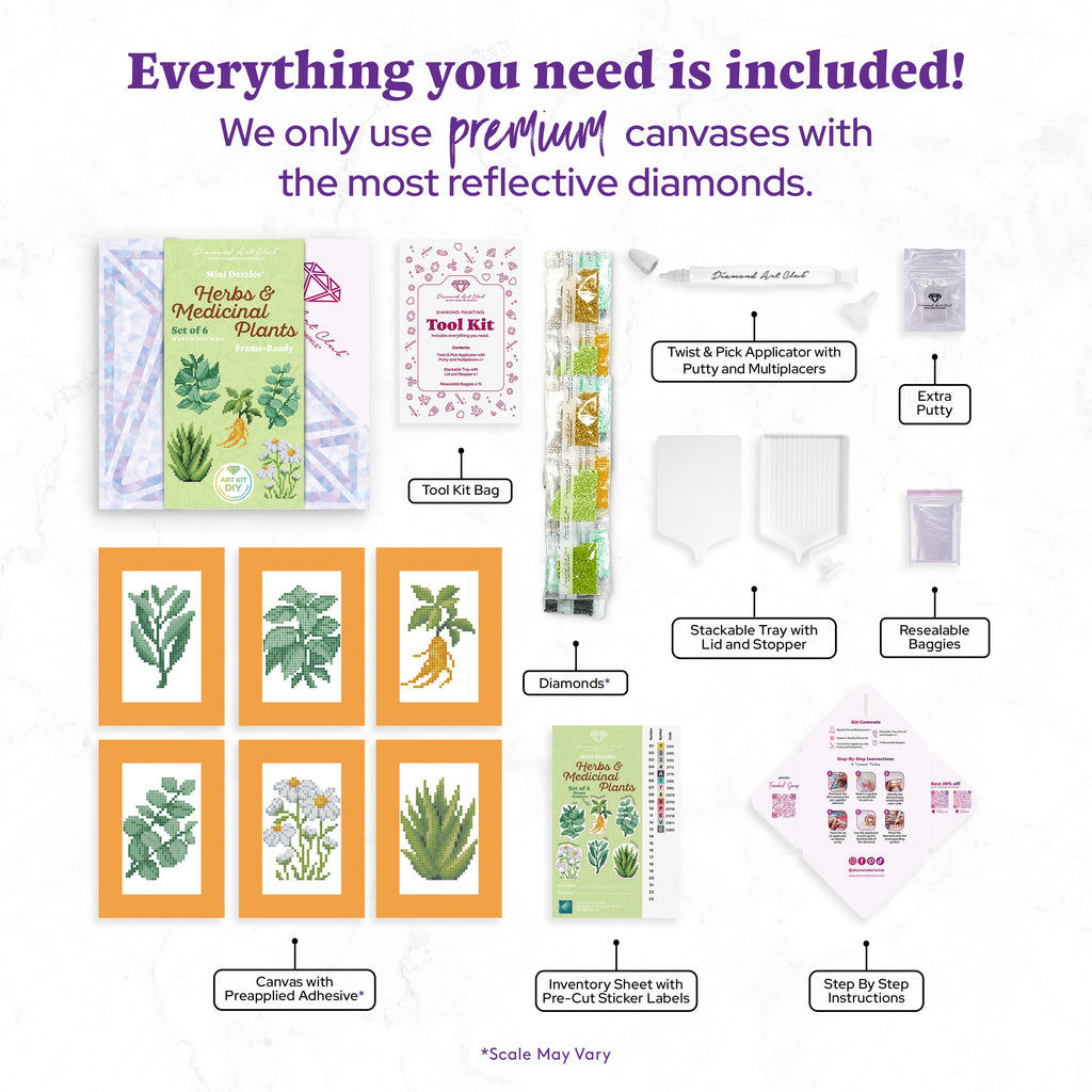 Mini Dazzles™ - Herbs & Medicinal Plants Q5
