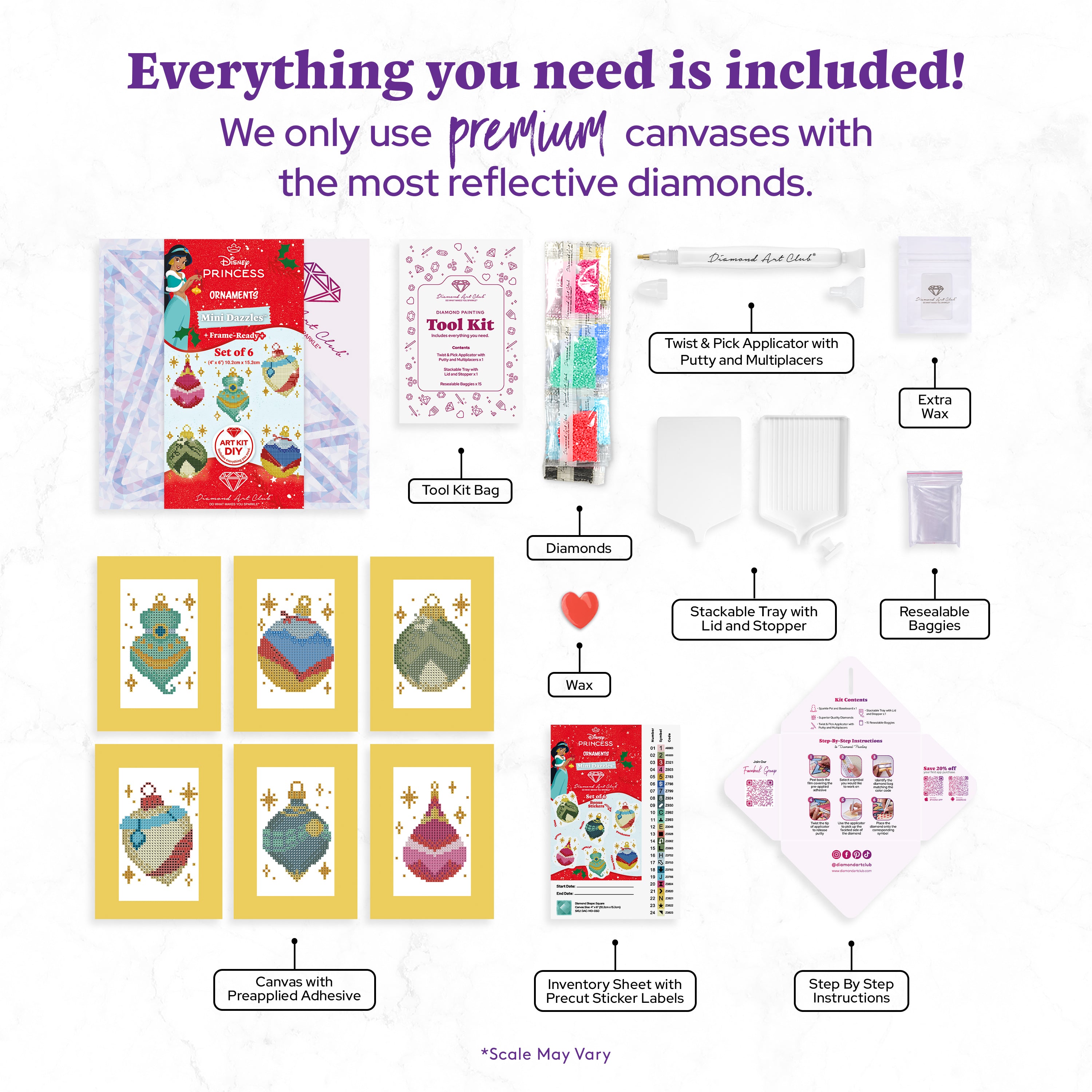Mini Dazzles™ - Disney Princess™ Ornaments E2