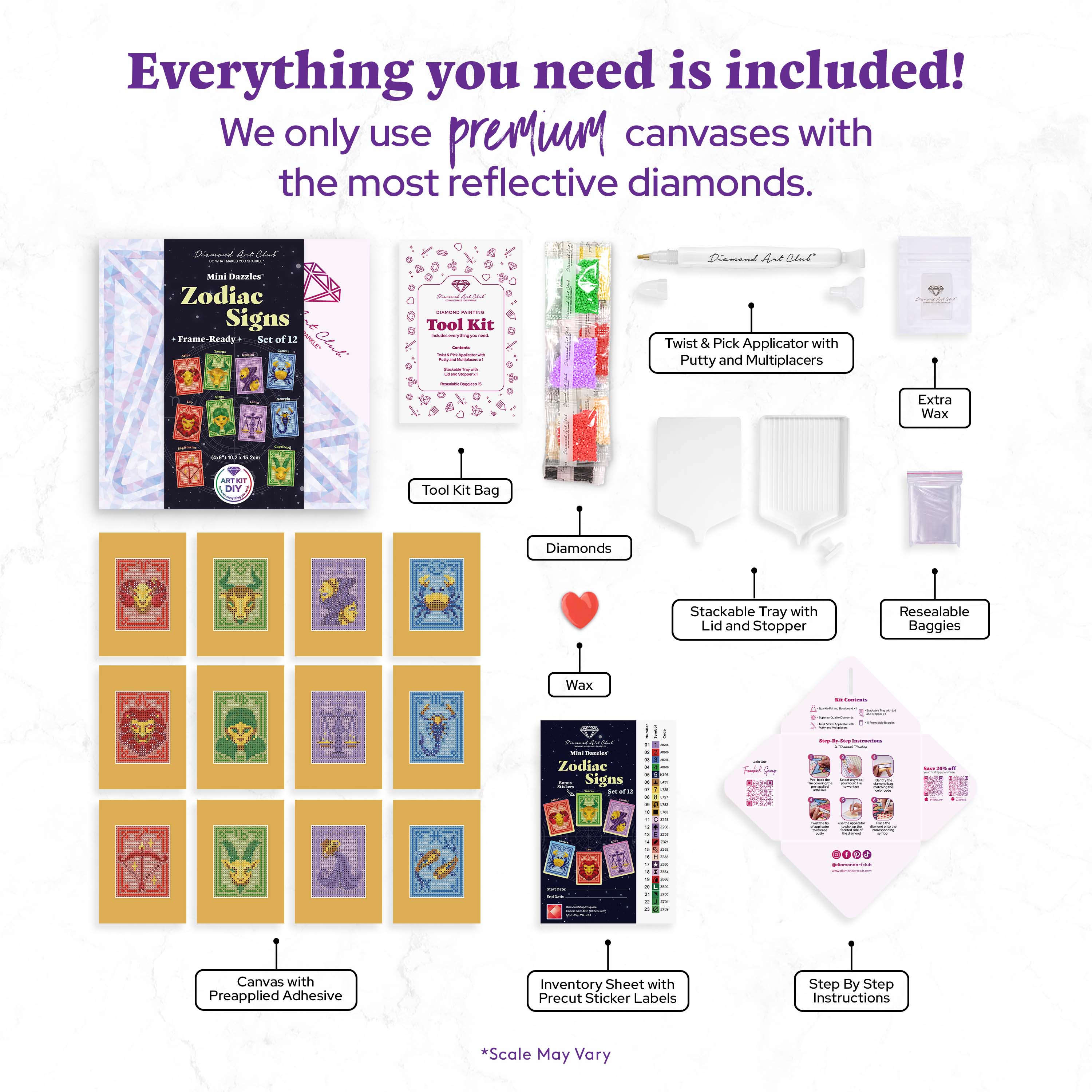 Mini Dazzles™ - Zodiac Signs V5