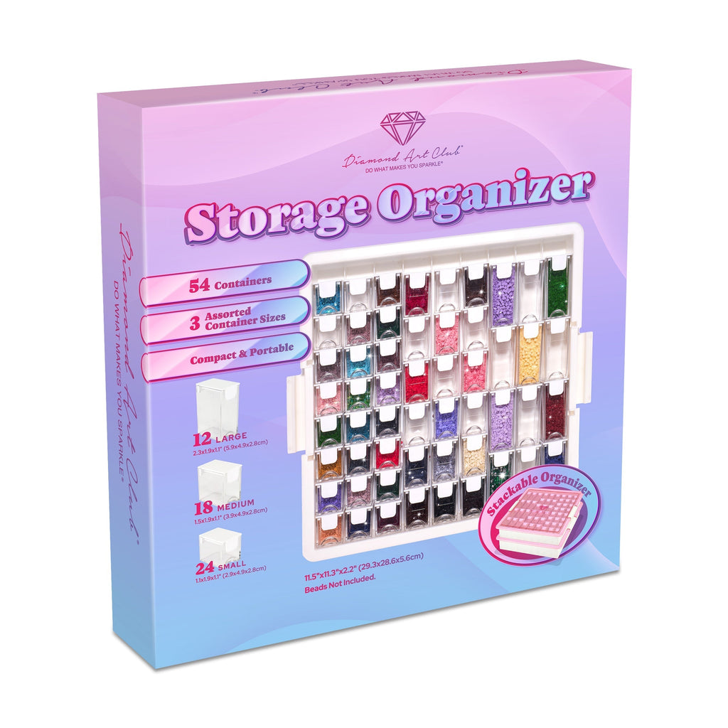 Premium 54-Container Diamond Storage Organizer O7