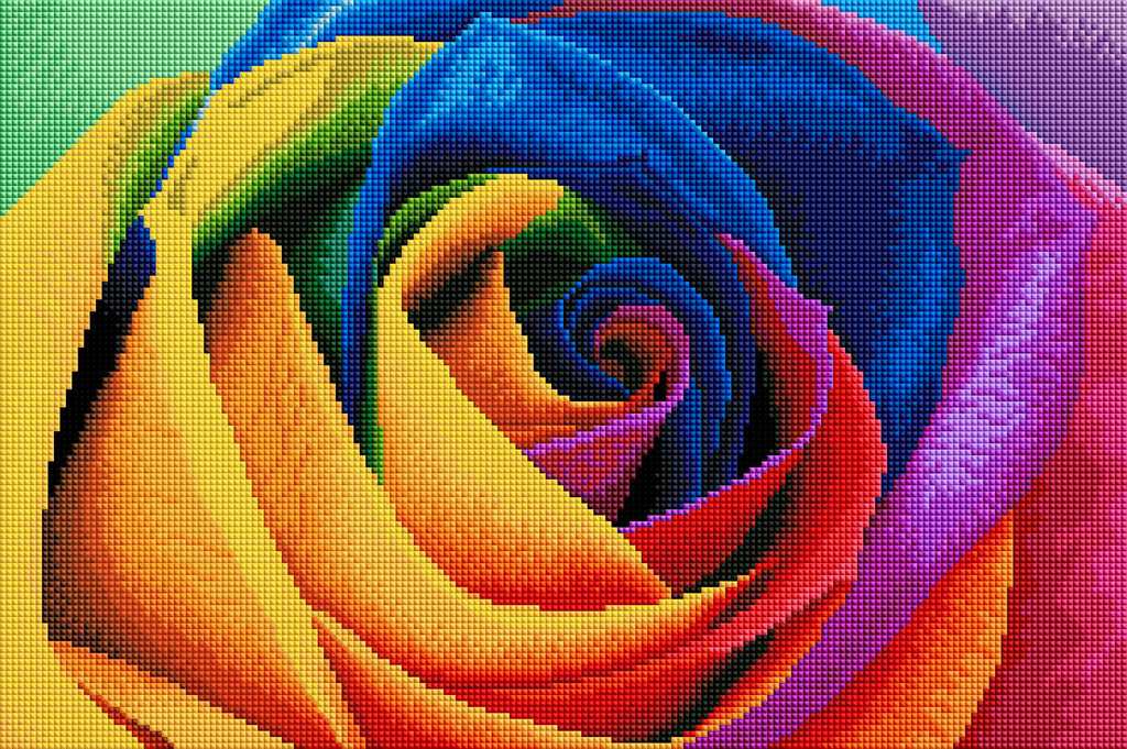 Rainbow Flower Petals Z8