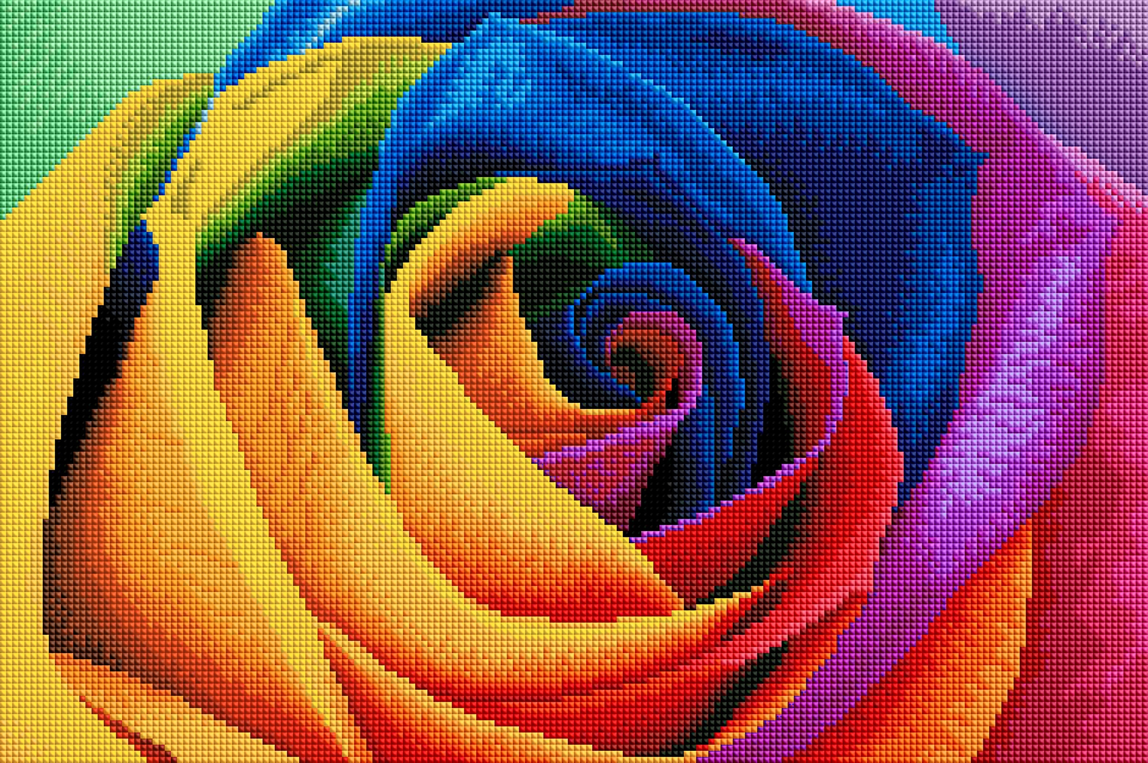Rainbow Flower Petals Z8