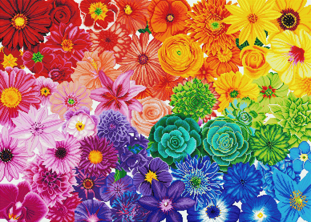 Rainbow Flower Power D1
