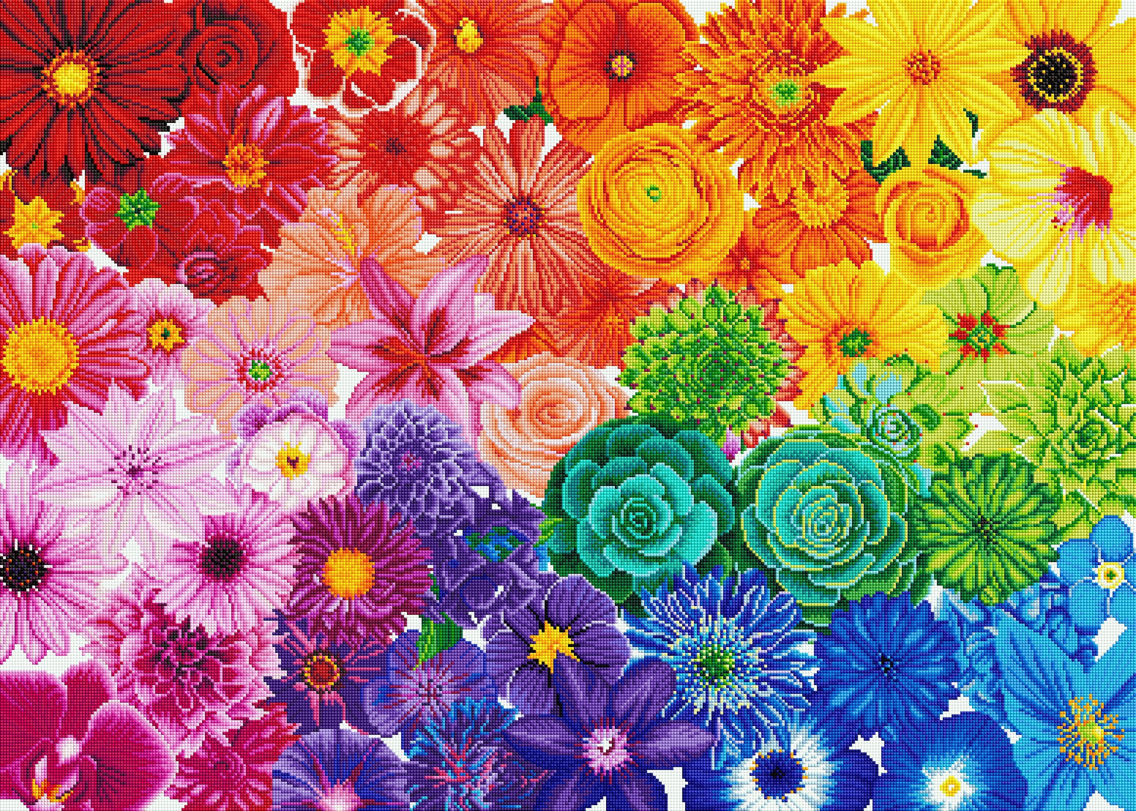 Rainbow Flower Power D1