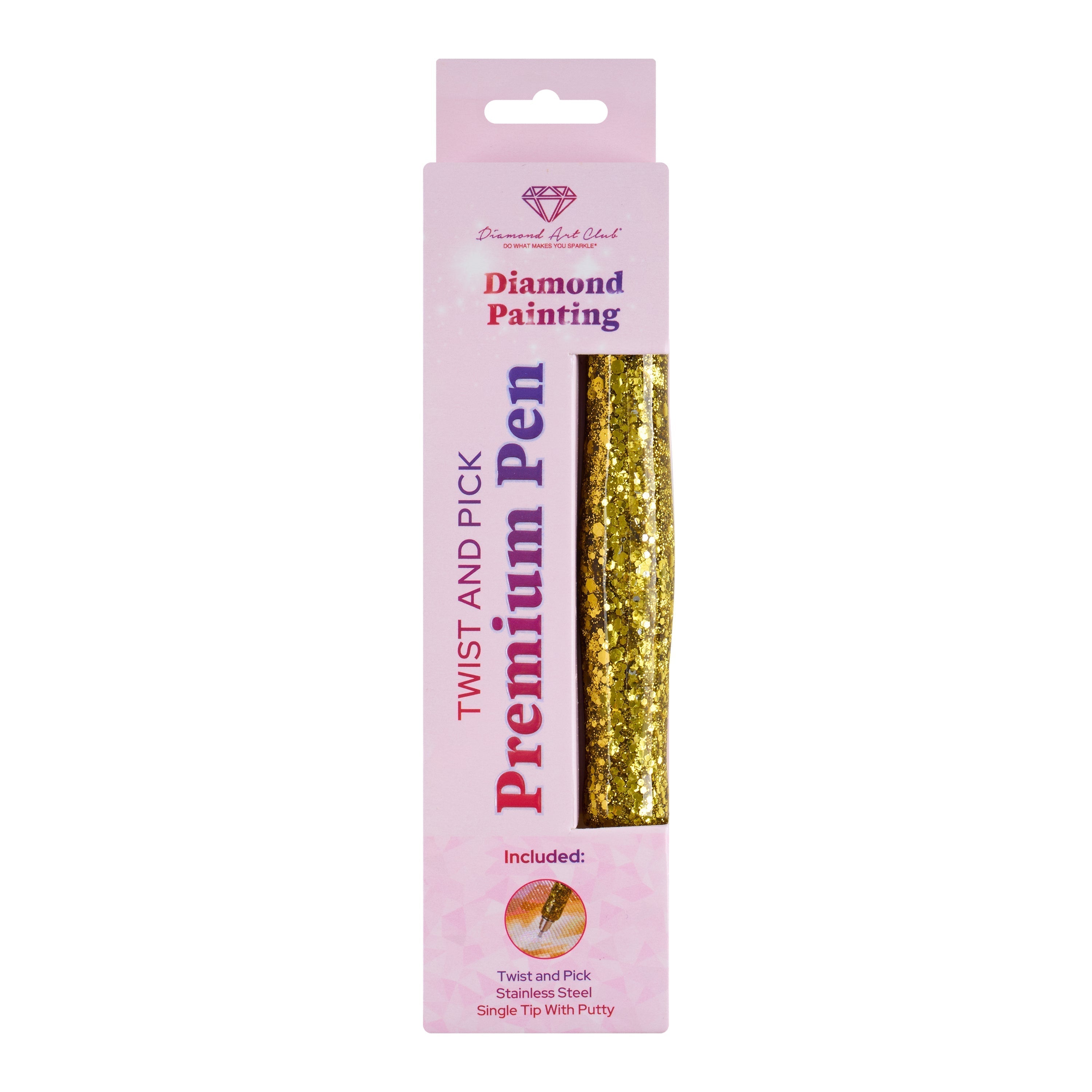 Twist And Pick Premium Pen - Solid Gold Dancing M7