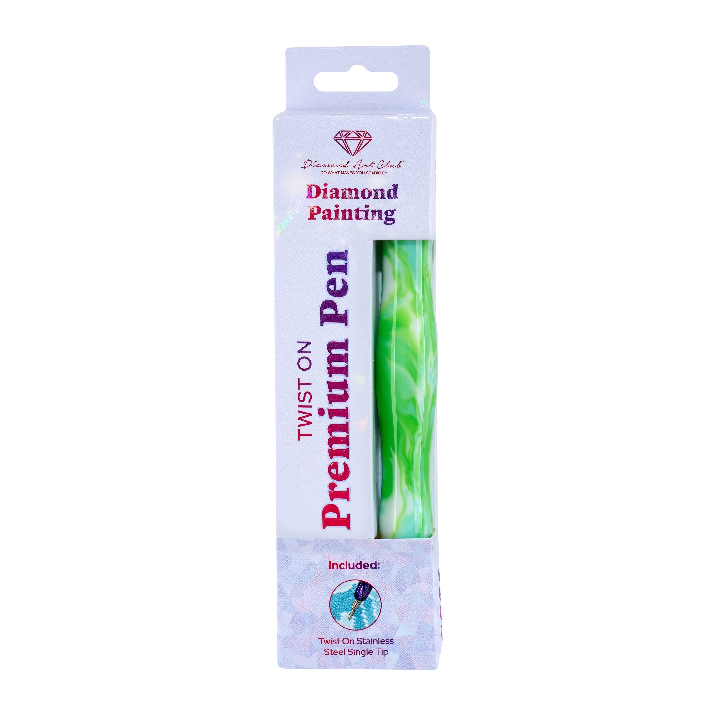 Twist-On Dual-Threaded Premium Drill Pen – Seafoam Swirl U8